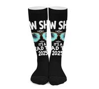 Melbrakin Oh, barco, es un viaje de graduación, gafas de sol, palmeras Calcetines de compresión para mujer y hombre, calcetines altos hasta la rodilla para correr y viajar.