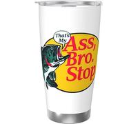 Melbrakin That's My Ass Bro Stop Fishing Vaso de acero inoxidable con aislamiento al vacío, tazas de café de 20 oz, taza de viaje, taza de agua