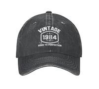 Melbrakin Vintage 1984 Sombrero So Happy I'm 40 Today Cap 40.os Regalos de cumpleaños para Hombres Mujeres Sombrero Gorra de béisbol papá mamá 2024 Sombrero de Camionero