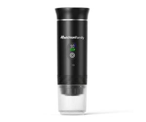Melchioni Caffè Go - Máquina de café portátil 3 en 1 - Batería recargable USB-C - Compatible con cápsulas Nespresso - Compatible con cápsulas Dolce Gusto - Compatible con café molido - Bomba 20