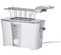 Melchioni Family 118310008 Tostadora TOSTO con Pinzas para Tostar, Expulsión Automática, 2 Ranuras, 7 Niveles de Tostado, Función Descongelación, Potencia 600W, 600 W, Plastica, Blanco
