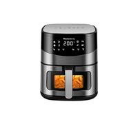 Melchioni Family | ARIANNA Freidora de Aire 6,5L con Doble Resistencia | Air Fryer con Pantalla LED, 8 Programas, Temporizador, Cesta con Ventana, 2000W