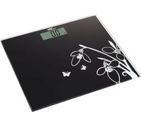 Melchioni Family | Bascula de Baño Digital FLAT, Alta Precisión, Ultradelgada, Activación por Presión, Cristal Templado, Pantalla LCD 1.2", Color Negro
