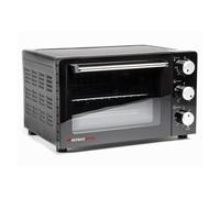 Melchioni family enjoy 31 horno eléctrico de sobremesa de 31 l, 1500 w, ventilado, grill y combinado, accesorios incluidos, negro