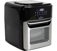 Melchioni Family | Freidora de Aire Inteligente VIRGINIA, Capacidad 12L, Temporizador 1/90 minutos, con Wifi, Compatible con Google y Alexa, Freidora Multifunción con App, 80-200°, 1700 W, Negro