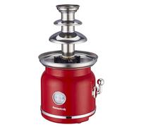 Melchioni Family | Fuente de Chocolate CHOCO, Fuente de 3 Niveles con Función de Calentamiento y Función de Motor, 90 W, Color Rojo