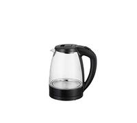 Melchioni Family MR BOIL, Hervidor de agua inalámbrico de vidrio, Jarra de 1,7 L, Apagado automático, Indicador de nivel de agua, Filtro extraíble y lavable, Potencia 2200W