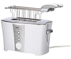 Melchioni Family | Tostadora TOSTO con Pinzas para Tostar, Expulsión Automática, 2 Ranuras, 7 Niveles de Tostado, Función Descongelación, Potencia 600W