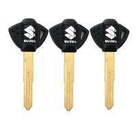 MELD 3 PCS Motorcycle Blank Key Uncut Blade For Suzuki GSXR 600 750 1000 GSX1300R GSF 650 Black