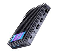 MeLE Cyber X1 Mini PC sin Ventilador N150 32GB 512GB Microordenador | hasta 3.6GHz, USB-C, 2 X HDMI, Triple Pantalla, Estabilidad 24/7, encendido automático, Wake on LAN, VESA, para casa/Oficina