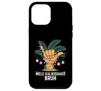 Mele Kaliki Shaka Sign Tropical Christmas Hawaiian Xmas Palm Carcasa para iPhone 12 Pro MAX