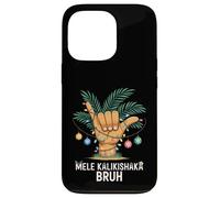 Mele Kaliki Shaka Sign Tropical Christmas Hawaiian Xmas Palm Carcasa para iPhone 13 Pro