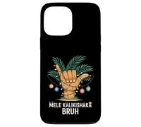 Mele Kaliki Shaka Sign Tropical Christmas Hawaiian Xmas Palm Carcasa para iPhone 13 Pro MAX