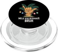 Mele Kaliki Shaka Sign Tropical Christmas Hawaiian Xmas Palm PopSockets PopGrip para MagSafe