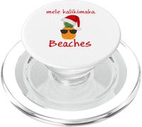 Mele Kalikimaka Beaches Sunglasses Merry Hawaiian Christmas PopSockets PopGrip para MagSafe