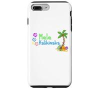 Mele Kalikimaka Christmas Hawaiian Palm Tree Xmas Gifts Carcasa para iPhone 7 Plus/8 Plus