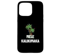 Mele Kalikimaka Christmas Hawaiian Palm Tree Xmas Lights Carcasa para iPhone 15 Pro MAX