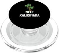 Mele Kalikimaka Christmas Hawaiian Palm Tree Xmas Lights PopSockets PopGrip para MagSafe