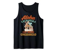 Mele Kalikimaka Eat More Gingerbread Xmas Vibraciones Camiseta sin Mangas