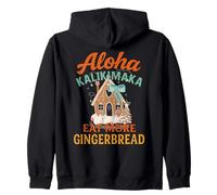 Mele Kalikimaka Eat More Gingerbread Xmas Vibraciones Sudadera con Capucha