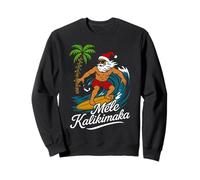 Mele Kalikimaka Navidad Hawaiana en Julio Hawaii Santa Sudadera