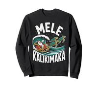 Mele Kalikimaka Santa Hawaiian Sea Turtles Hawaii Navidad Sudadera