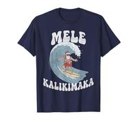 Mele Kalikimaka Santa Surf Hawaii Navidad Camiseta