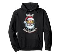 Mele Kalikimaka Santa with Sunglasses Beach Vibes Hawaiian Sudadera con Capucha