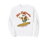 Mele Kalikimaka Surfing Santa Hawaii Navidad Retro Holiday Sudadera