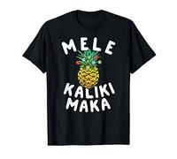Mele Kalikimaka T Shirt Hawaii Hawaiian Christmas Pineapple Camiseta