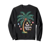 Mele Kalikimaka Tropical Christmas Hawaiian Palm Tree Xmas Sudadera