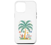 Mele Kalikimaka Tropical Christmas Hawaiian Xmas Palm Tree Carcasa para iPhone 12 Pro MAX