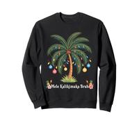 Mele Kalikimaka Tropical Christmas Hawaiian Xmas Palm Tree Sudadera
