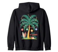 Mele Kalikimaka Tropical Christmas Hawaiian Xmas Palm Tree Sudadera con Capucha