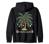 Mele Kalikimaka Tropical Christmas Hawaiian Xmas Palm Tree Sudadera con Capucha