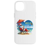 Mele Kalikimaka Tropical Santa Relajándose en la Playa Hawaii Carcasa para iPhone 14 Plus