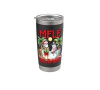 Mele Kalikimaka Vaso térmico de acero inoxidable de doble pared