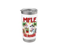 Mele Kalikimaka Vaso térmico de acero inoxidable de doble pared
