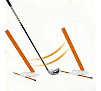 MELE LINKS Discos de alineación y varillas de alineación de golf acolchadas, ayuda versátil para entrenamiento de golf para avión de columpio, camino, mejora tu swing