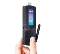 MeLE PCG02 Mini PC Stick sin Ventilador N100 8GB 128GB Microordenador | hasta 3.4GHz, USB-C, 4K HDMI, Pantalla doble, Estabilidad 24/7, encendido automático, Wake on LAN, VESA, WiFi 2,4 GHz/5 GHz
