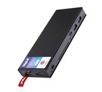 MeLE PCG02 Pro Mini PC Stick sin ventilador con Windows 11 Pro, N100 8GB RAM 128GB Almacenamiento, Mini ordenador doble HDMI, LPDDR4 4266MHz, USB Type-C PD3.0 para oficina, IoT, multimedia, hogar