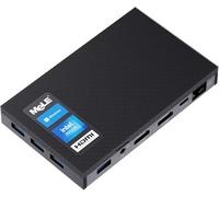 MeLE Quieter 2D Mini PC Sin Ventilador - 4GB RAM 128GB, SSD M.2, Dual HDMI, Ethernet Gigabit, Compatible con Linux Ubuntu - Escritorio Compacto para IoT