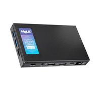 MeLE Quieter4C Mini PC Sin Ventilador 12ª Alder Lake N100 (hasta 3,4GHz) 8GB LPDDR4x 128GB Ordenador Personal de Sobremesa Win 11 Pro 4K Triple Pantalla Dual HDMI Todo-en-Uno USB-C WiFi 5 BT5.1
