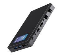 MeLE QuieterDL Mini PC sin Ventilador 2.5Gb Dual LAN Alder Lake N100(hasta 3.4GHz) 4GB DDR4 128GB ROM Windows 11 Home Micro PC USB-C HDMI2.0+DP1.4 Triple Pantalla Ordenadores de sobremesa