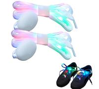 Meleager 1 Pares Cordones Zapato LED, Cordones LED para Zapatillas, Cordones Zapato Luces, Cordones de Nailon LED 120cm, Para Fiesta, Ciclismo, Senderismo, Patinaje