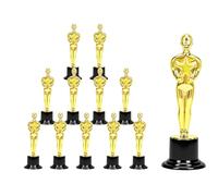 Meleager 12 Piezas Trofeos de Fútbol, Trofeos Estatua Personalizados, Trofeos Infantiles, Trofeos de Plástico para Premios, Eventos Deportivos Escolares, Competiciones, Regalos para Fiestas