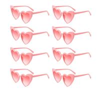 Meleager Gafas de Sol Retro Corazón - 6 Piezas Vintage Hippie 90s para Fiesta, Boda, Carnaval, Halloween