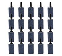 Melearch Piedras de aire de acuario de 1 pulgada, paquete de 20 piedras de burbujas para peceras, difusor de burbujas aireador, accesorios de bomba de aire, cilindro