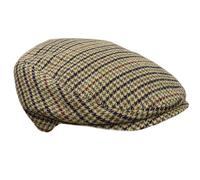 Melegari Gorro a Cuadros Clásico | Varazze | Hombre/Mujer | Fabricado en Italia, beige, 57 IT