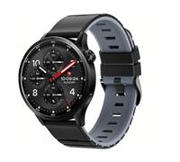 MELEJIA 22mm Silicona Correa Compatible con Xiaomi Redmi Watch 5 Active/Watch 5 Lite/Watch S5 46mm/Watch S4, 22mm Silicona Pulseras de Repuesto, Ajustable Dos Tonos Repuesto Correa-Negro + Gris